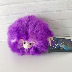 Wizarding World Of Harry Potter Pygmy Puff Plush Purple 6” w Sound Stuffed Works